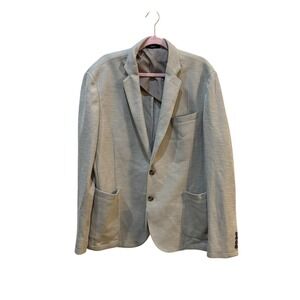Nordstrom Relaxed Slim Fit‎ Knit Blazer Neutral Color Size 2XL Textured